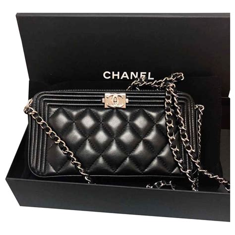 chanel boy wallet on chain youtube|Chanel wallet on chain price.